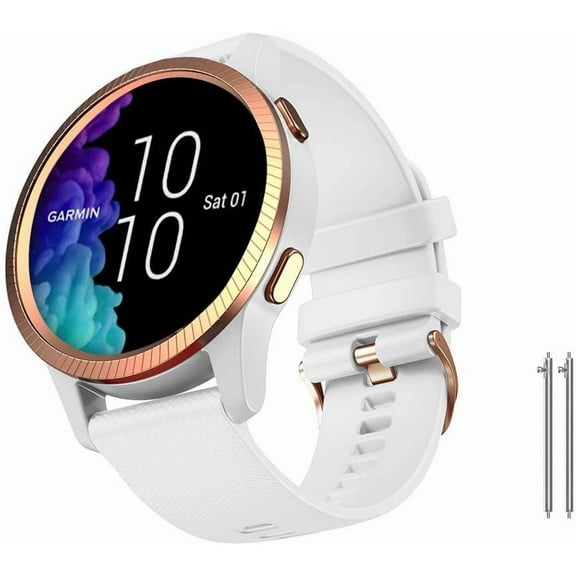 Tianle for Garmin Venu/Venu 2 Plus/Venu Sq/Venu Sq 2/ Vivoactive 3 Watch Band, 20mm Quick Release Silicone Strap for Forerunner 245/645, Vivoactive HR, Approach S40/S42