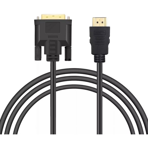 Tianle HDMI to DVI Adapter Cable, 1m/3.3ft CL3 Rated High Speed Bi-Directional DVI-D 24+1 Male to HDMI Male Support 1080P Full HD Compatible for Roku, Laptop