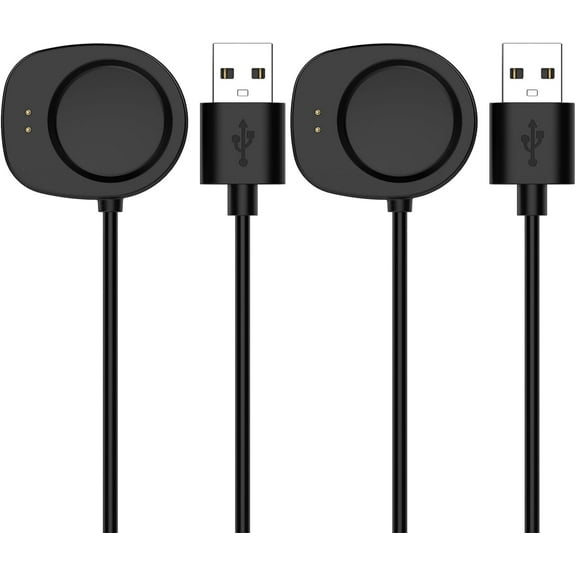 Tianle Replacement Charger Compatible with Amazfit Balance Charger 3.3ft USB Cable Cord Portable Charging Stand Station Dock for Amazfit Balance Watch Charger (Black,2PACKS)