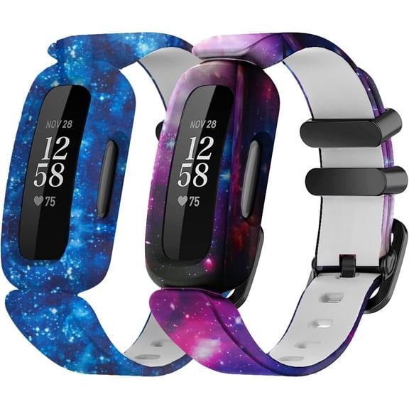 Tianle Replacement Silicone Bands Compatible With Fitbit Ace 3 for Kids, Colorful Pattern Strap Adjustable Wristbands for Fitbit Ace 3 Bands