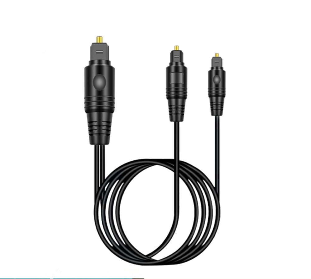 Tianle SPDIF Digital Audio Fibre Optic Cable,1 in 2 Digital Optic Cable ...