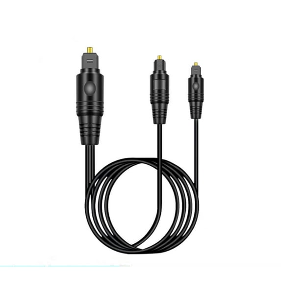 Tianle SPDIF Digital Audio Fibre Optic Cable,1 in 2 Digital Optic Cable, Amplifier Speaker Connection Cable,HIFI Audio Fibre Optic Cable for PS3/4,Toslink (S/PDIF, Fibre Optic) Ports (1 M)