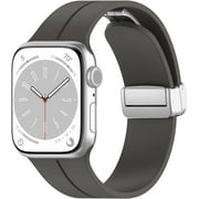 Tianle Silicone Bands Compatible with Apple Watch Band 41mm 45mm 49mm 38mm 42mm 40mm 44mm, Replacement Magnetic Clasp Watch Strap for iWatch Series 9 8 7 6 5 4 3 2 1/Ultra 2/SE/Ultra Straps Women Men
