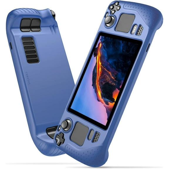Tianle Silicone Case Compatible with Steam Deck - Soft [Anti-Slip] [Shockproof] Protective Cover, Drop Protection Case Compatible with Steam Deck (Navy)