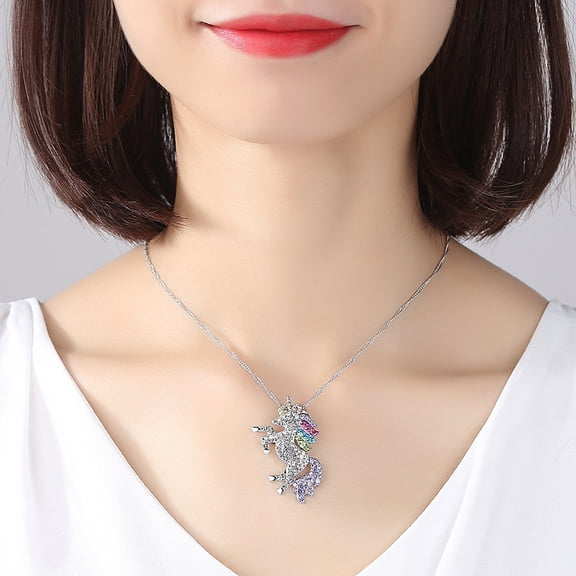 Tianma Heavy Industry Zircon Pendant Necklace For Women