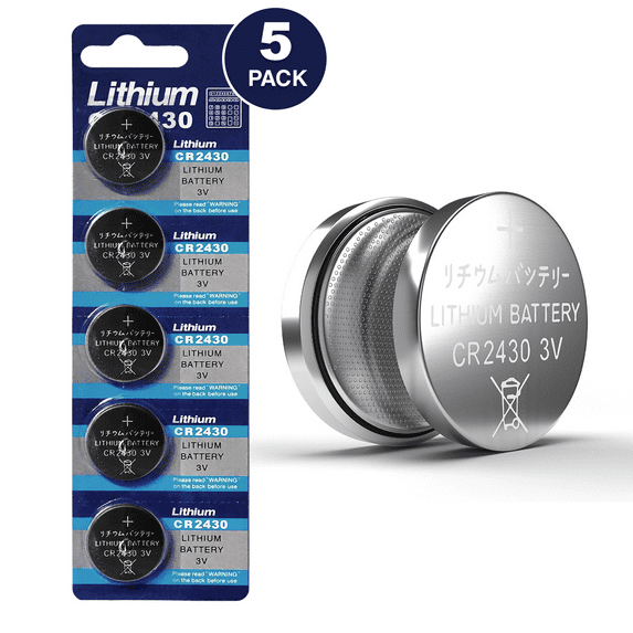 Tianqiu CR2430 3V Lithium Coin Cell Batteries (5 Batteries)