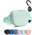 thumbnail image 1 of Tiantian Baodan 1 Pcs Dog Treat Pouch with Training Clicker, Upgrade Stronger Magnetic Closure to Avoid Spilling, 1.67 Cup Silicone Treat Bag Fanny Pack with Waist Belt for Pet Training Walk (Green), 1 of 6
