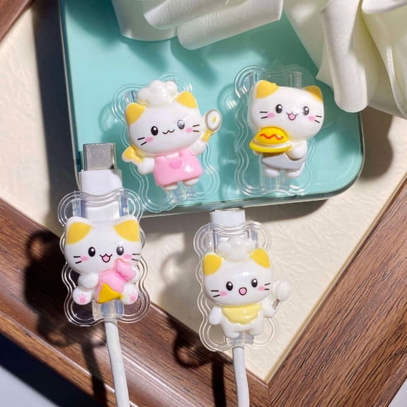 Tianyeda 4Pcs Cable Protectors For iPhone charging Cable