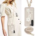 thumbnail image 1 of Tianyeda Compatible with Samsung Galaxy S26 Case Wallet with Card Holder, Shockproof with Stand Crossbody Wrist Strap Women Cases for Samsung S26 White, 1 of 5