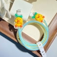 thumbnail image 1 of Tianyeda Duck Pattern 2Pcs Charging Cable Protectors with 1pc Spiral Protective Rope, 1 of 6