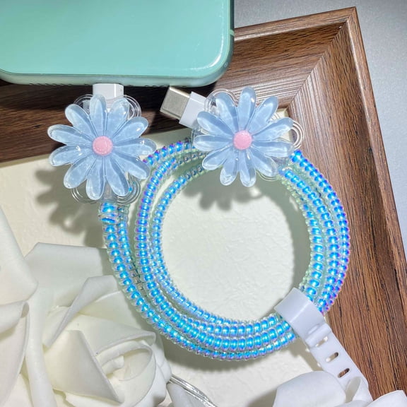 Tianyeda Headphone Cable Protectors with 1pc Spiral Protective Rope