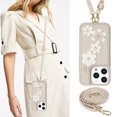 thumbnail image 1 of Tianyeda Wallet Case for iPhone 16 Pro 6.3'', Card Holder, RFID Blocking, PU Leather , Kickstand, Protective Shockproof Cover White, 1 of 5