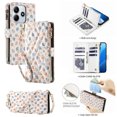 thumbnail image 1 of Tianyeda for REDMI Note 14 5G Case Wallet Card Holder Zipper Leather Flip Cover Crossbody Wrist Strap with Stand A4, 1 of 5