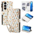 thumbnail image 1 of Tianyeda for Samsung Galaxy S25 Case Wallet Card Holder Zipper Leather Flip Cover Crossbody Wrist Strap with Stand A3, 1 of 5