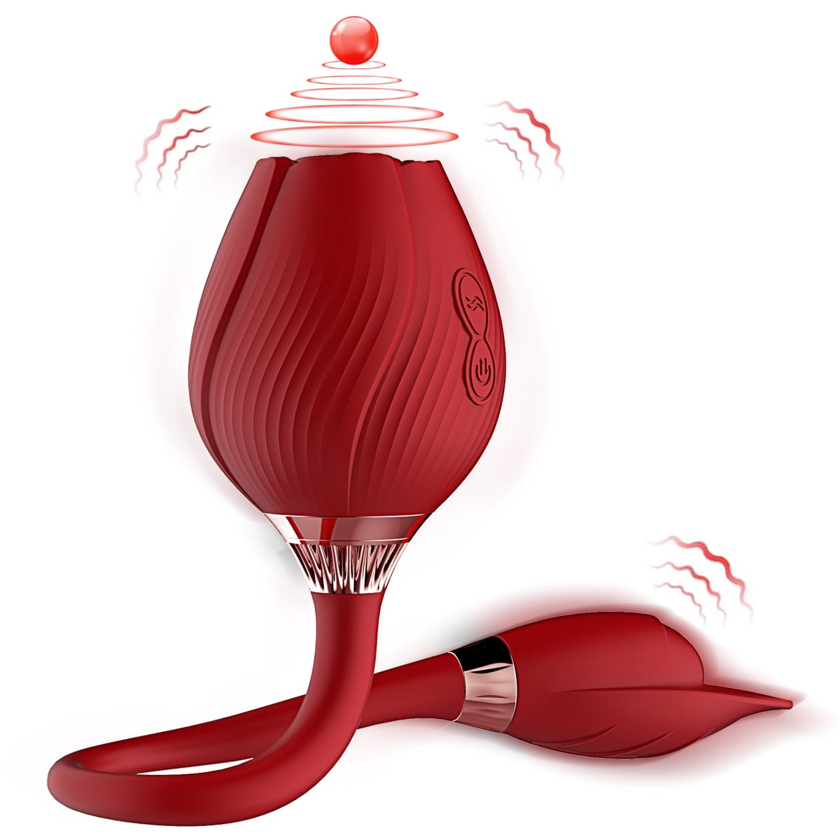 Tianyi Powerful Rose Sucking Vibrator Toy Waterproof Massager for Women with 9 Frequency Sucking Vibration Mode