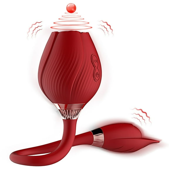 Tianyi Powerful Rose Sucking Vibrator Toy Waterproof Massager for Women with 9 Frequency Sucking Vibration Mode
