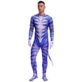 thumbnail image 1 of TiaoBug Animal Bodysuit for Men Full Length Gloved Sleeve Padded Tail Footed Rompers Cosplay Jumpsuit Type I XL, 1 of 7