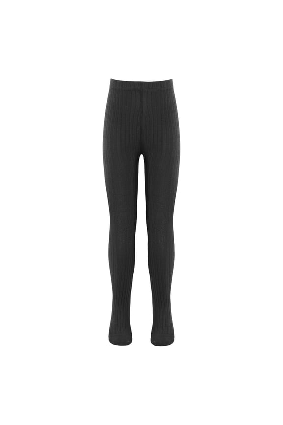 Baby Girls Tights Thick Leggings Cotton Stockings Pantyhose Warm Pants Knee High Sock Black 8-11