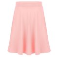thumbnail image 1 of TiaoBug Big Girls Knee Length Skater Skirts Solid Color A-Line Full Circle Stretchy Skirt for Party Pink 14, 1 of 7