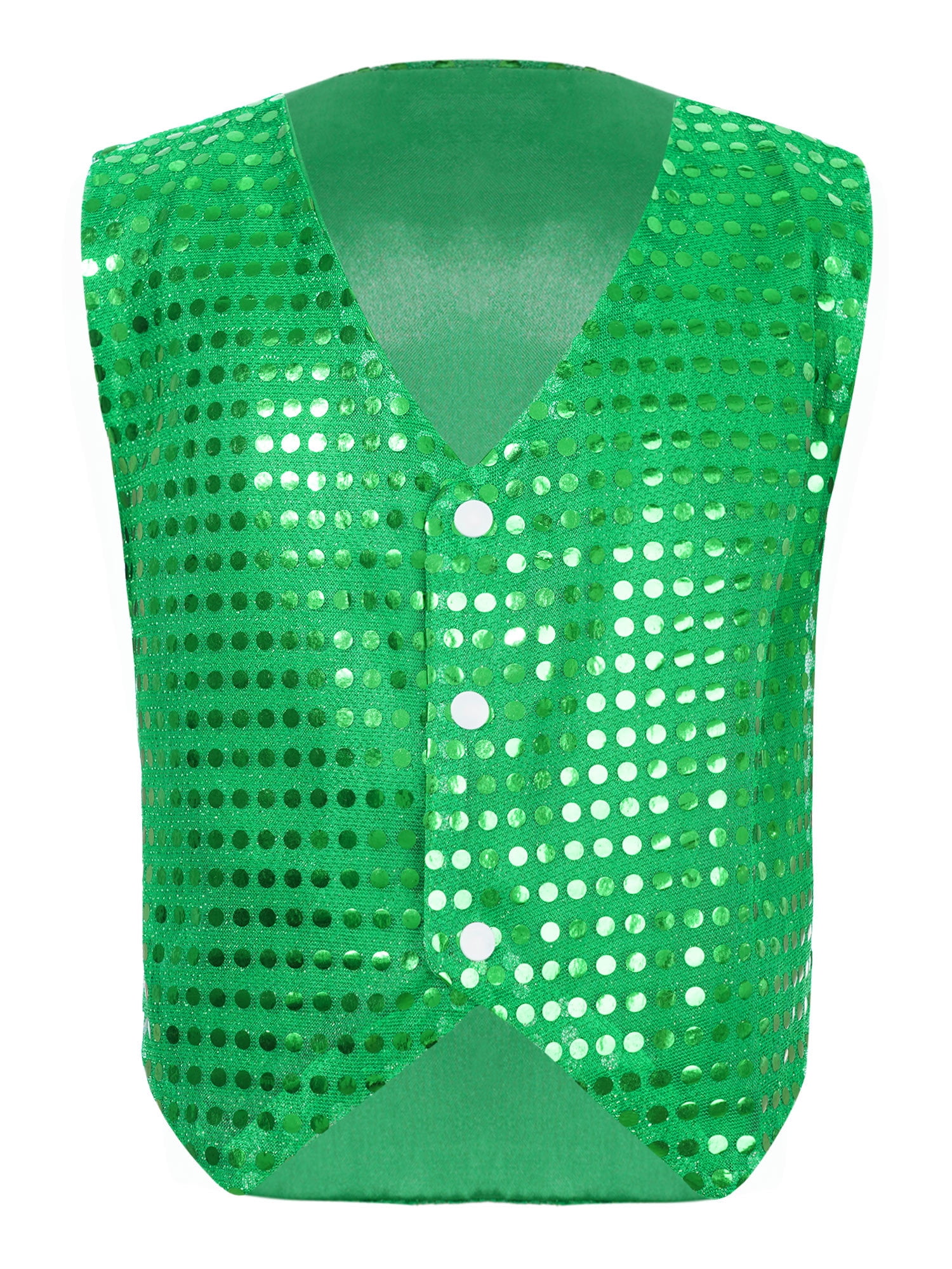Gilet Sans Manches Pailleté Pour Garçon - Taille 5 à 16 Ans - Pour Mariage, Cérémonie, Danse, Spectacle