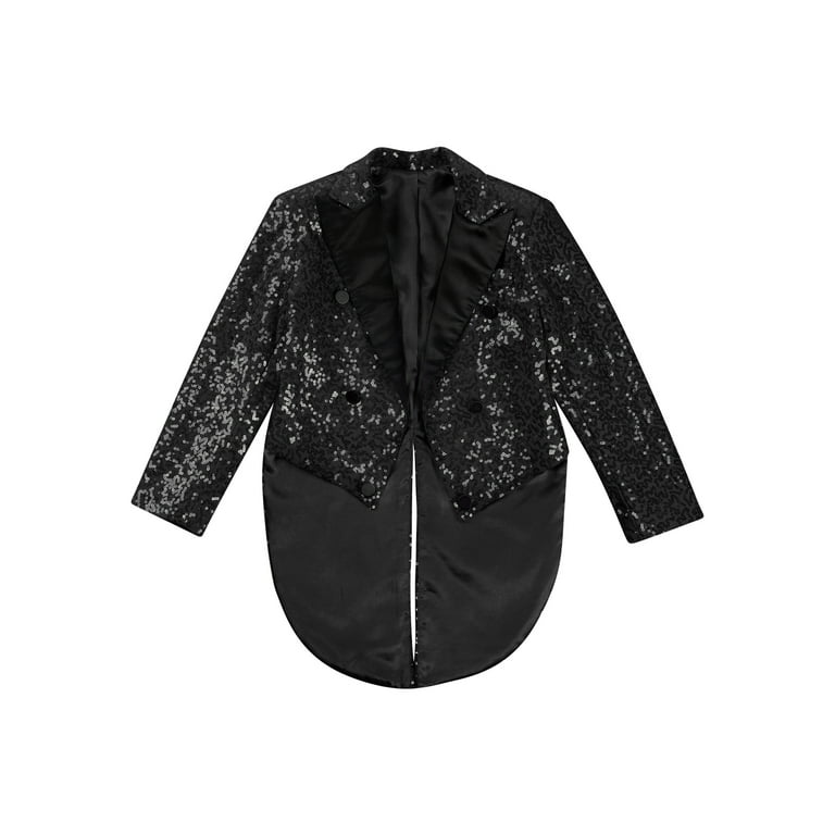 Kids black sequin jacket best sale