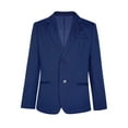 thumbnail image 1 of TiaoBug Boys Gentleman Blazer Suit Button Closure Jacket Coat Wedding Evening Party Formal Outerwear Navy Blue 10, 1 of 7