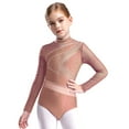 thumbnail image 1 of TiaoBug Girls' Gymnastics Bodysuit Acrobatics Ballet Unitard Tumbling Sports Dance Workout Wear Dusty Pink 6, 1 of 7
