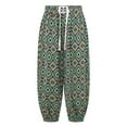thumbnail image 1 of TiaoBug Girls Harem Pants Summer Print Smocked Waisted Loose Pants Dance Sports Palazzo Yoga Trousers Type C 11-12, 1 of 7