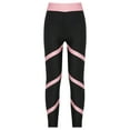 thumbnail image 1 of TiaoBug Girls High Waist Gymnastics Leggings Running Jogging Ballet Dance Skating Pants Tights Pink 6, 1 of 5