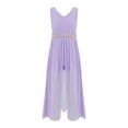 thumbnail image 1 of TiaoBug Girls' V Neck Sleeveless Party Romper Dress Formal Dance Wedding Maxi Ball Gown with Rhinestone Belt, 1 of 7