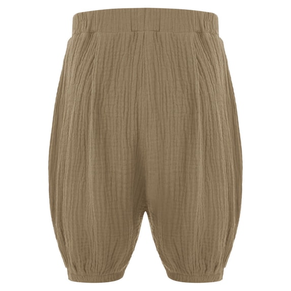 TiaoBug Infant Baby Boy Girls Pumpkin Bloomers Shorts Solid Color Loose Summer Short Pants Khaki 120