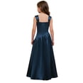 thumbnail image 1 of TiaoBug Junior Bridesmaid Dress Wedding Flower Girls Formal Pageant Gowns Birthday Party Prom Dance Wear Navy Blue 12, 1 of 7
