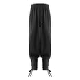 thumbnail image 1 of TiaoBug Kids Boys Ankle Banded Pirate Pants Medieval Renaissance Gothic Costume Viking Steampunk Trousers Black 4-6, 1 of 4