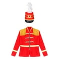 thumbnail image 1 of TiaoBug Kids Boys Circus Ringmaster Costume Tassel Red Jacket Halloween Tailcoat Red-B 8, 1 of 7