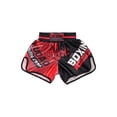 thumbnail image 1 of TiaoBug Kids Boys Fashion Printed Boxer Shorts Mid Waist Boxing Wrestling Training Hot Short Pants Red&Black XXS/120, 1 of 7