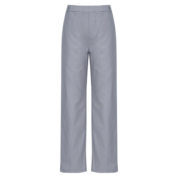 TiaoBug Kids Boys Gentleman Suit Pants Elastic Waistband Pull-On Trousers Wedding Party Formal Uniform Grey 12