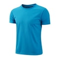 thumbnail image 1 of TiaoBug Kids Boys Quick Dry Sports Top Short Sleeve Rash Guard Swim Shirts Blue 3-4, 1 of 2
