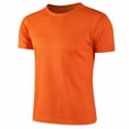 thumbnail image 1 of TiaoBug Kids Boys Quick Dry Sports Top Short Sleeve Rash Guard Swim Shirts Orange 12-13, 1 of 2