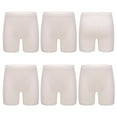 thumbnail image 1 of TiaoBug Kids Girls 6 Pack Cotton Lace Shorts Dance Gymnastics Yoga Athletic Bike Shorts Safety Shorts Nude 170, 1 of 6