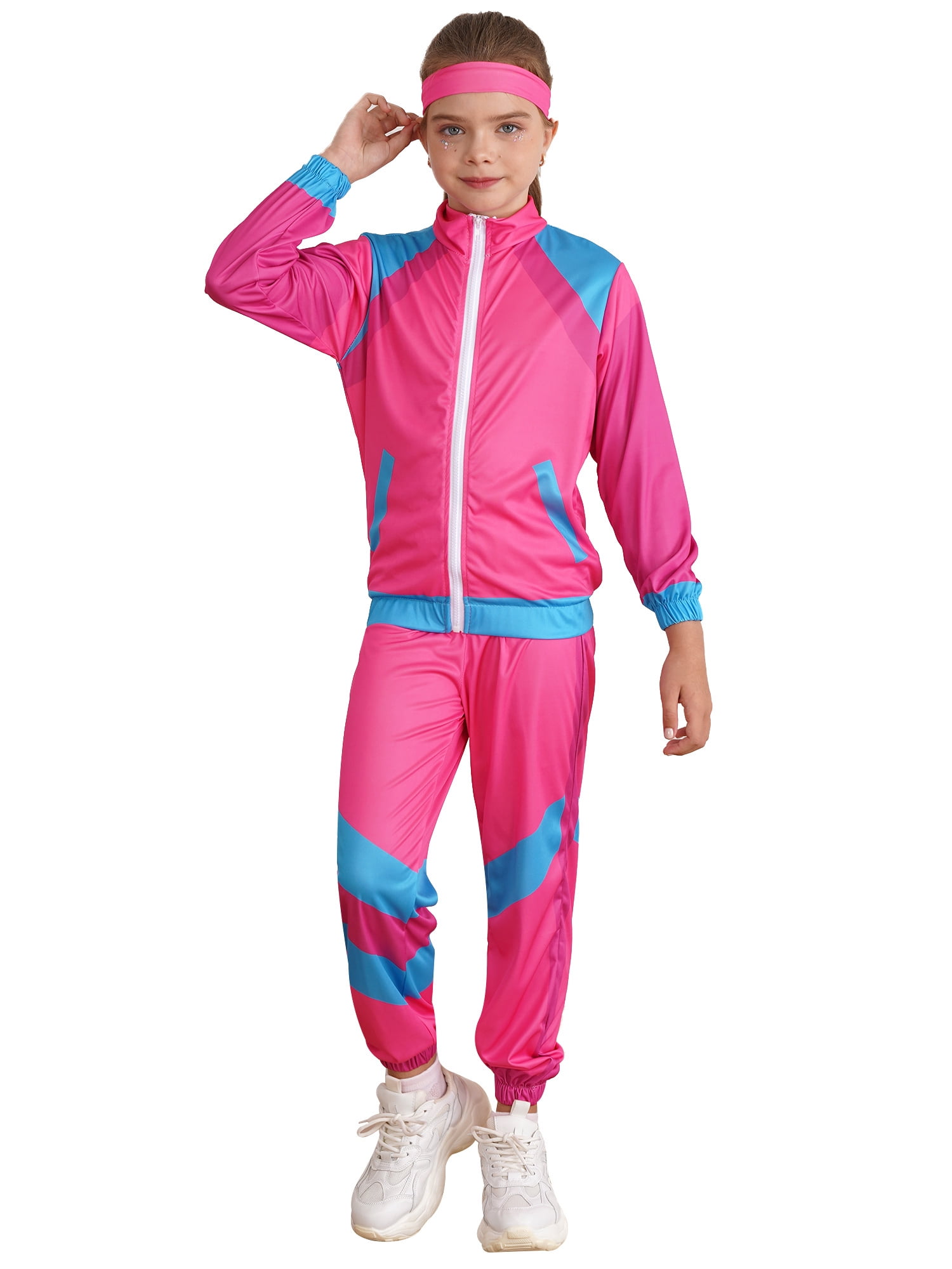 ミュージシャン FANTASTICS FAN FAN HOP TRACK SUIT TiaoBug Kids Girls 80s Tracksuit Hip Hop Disco Dance Costume