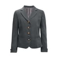 thumbnail image 1 of TiaoBug Kids Girls Blazers Long Sleeve Lapel Collar Formal Casual Suit Jacket School Uniform Blazer Coat Gray 12, 1 of 6