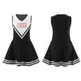 thumbnail image 1 of TiaoBug Kids Girls Cheerleading Uniform Dance Dress Sleeveless V Neck Letter Dresses 6-14, 1 of 7