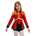 thumbnail image 1 of TiaoBug Kids Girls Circus Ringmaster Cosplay Jumpsuit Sequins Tassel Lion Tamer Stage Performance Costume Red 6, 1 of 7