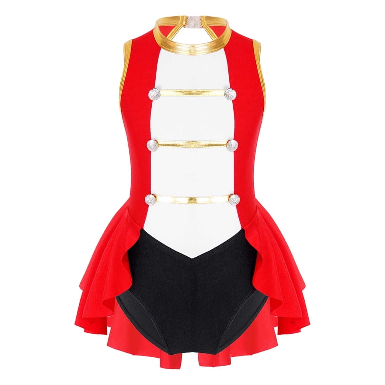 strapless open back dress Women's Plus Size Gothic Scarlet And Black Short Collared Dress  Punk  Design