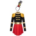thumbnail image 1 of TiaoBug Kids Girls Circus Ringmaster Costume Long Sleeve Dance Leotard Dress with Headband Black 12, 1 of 6