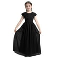 thumbnail image 1 of TiaoBug Kids Girls Flutter Sleeves Ruffle Chiffon Flower Girls Wedding Proms Formal Princess Dress, 1 of 7
