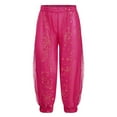 thumbnail image 1 of TiaoBug Kids Girls Harem Pants Belly Dance Costume Bollywood Tribal Arabic Princess Lantern Trousers Hot Pink 2-4, 1 of 6