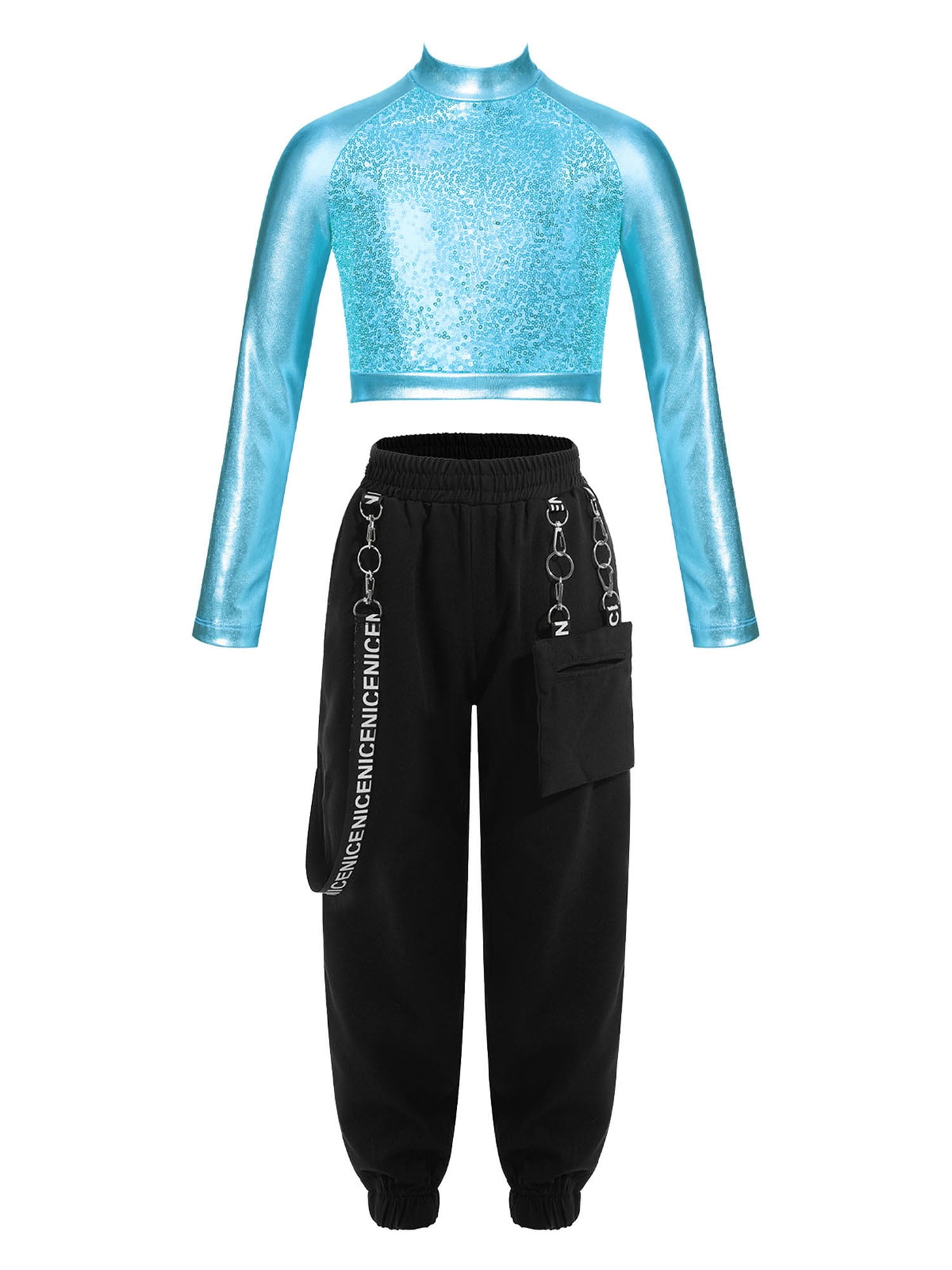 TiaoBug Hip Hop kleding voor tienermeisjes, sweatshirt met capuchon