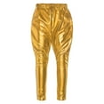 thumbnail image 1 of TiaoBug Kids Girls Hip Hop Jazz Street Dance Shiny Metallic Pants Trousers, 1 of 7
