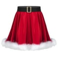 thumbnail image 1 of TiaoBug Kids Girls Santa Mrs Claus Velvet Mini Tutu Skirt Christmas Dance Party Fancy Dress Red 16, 1 of 7
